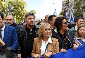 The Tous 7 Octobre Association Organizes A March For Hostages Held By Hamas - Paris