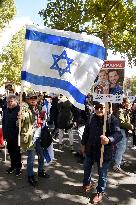 The Tous 7 Octobre Association Organizes A March For Hostages Held By Hamas - Paris