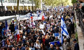 The Tous 7 Octobre Association Organizes A March For Hostages Held By Hamas - Paris