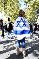 The Tous 7 Octobre Association Organizes A March For Hostages Held By Hamas - Paris