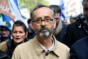 The Tous 7 Octobre Association Organizes A March For Hostages Held By Hamas - Paris