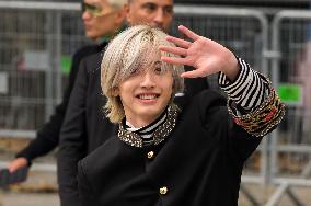 PFW Valentino Outside Arrivals