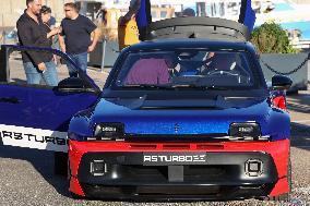 The New Renault 5 Turbo 3E Unveiled On The Calvi Harbour