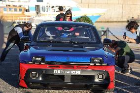 The New Renault 5 Turbo 3E Unveiled On The Calvi Harbour