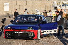 The New Renault 5 Turbo 3E Unveiled On The Calvi Harbour