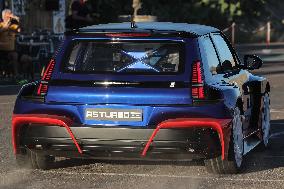 The New Renault 5 Turbo 3E Unveiled On The Calvi Harbour
