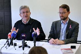 Jean Luc Melenchon And Emmanuel Fernandes LFI - Strasbourg
