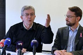 Jean Luc Melenchon And Emmanuel Fernandes LFI - Strasbourg