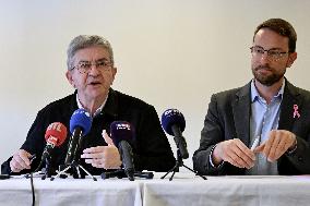 Jean Luc Melenchon And Emmanuel Fernandes LFI - Strasbourg