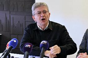 Jean Luc Melenchon And Emmanuel Fernandes LFI - Strasbourg