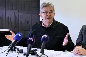 Jean Luc Melenchon And Emmanuel Fernandes LFI - Strasbourg