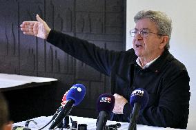 Jean Luc Melenchon And Emmanuel Fernandes LFI - Strasbourg