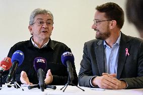 Jean Luc Melenchon And Emmanuel Fernandes LFI - Strasbourg