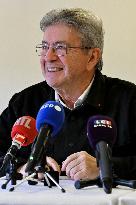 Jean Luc Melenchon And Emmanuel Fernandes LFI - Strasbourg