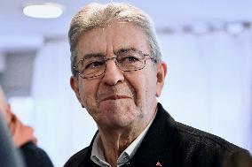 Jean Luc Melenchon And Emmanuel Fernandes LFI - Strasbourg