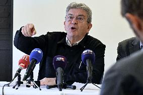 Jean Luc Melenchon And Emmanuel Fernandes LFI - Strasbourg