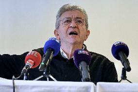Jean Luc Melenchon And Emmanuel Fernandes LFI - Strasbourg