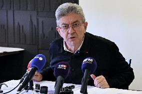 Jean Luc Melenchon And Emmanuel Fernandes LFI - Strasbourg