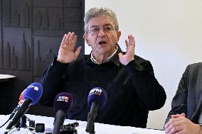 Jean Luc Melenchon And Emmanuel Fernandes LFI - Strasbourg