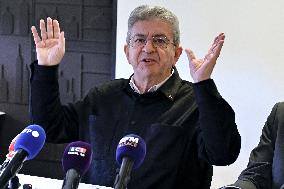 Jean Luc Melenchon And Emmanuel Fernandes LFI - Strasbourg