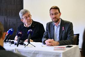 Jean Luc Melenchon And Emmanuel Fernandes LFI - Strasbourg