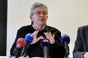 Jean Luc Melenchon And Emmanuel Fernandes LFI - Strasbourg