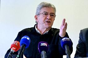 Jean Luc Melenchon And Emmanuel Fernandes LFI - Strasbourg