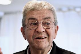 Jean Luc Melenchon And Emmanuel Fernandes LFI - Strasbourg