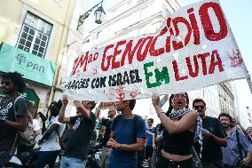 Demonstration In Support Of The Palestinian People - Lisbon