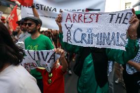 Demonstration In Support Of The Palestinian People - Lisbon