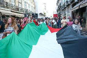 Demonstration In Support Of The Palestinian People - Lisbon