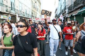 Demonstration In Support Of The Palestinian People - Lisbon