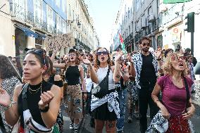Demonstration In Support Of The Palestinian People - Lisbon