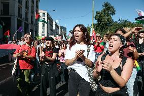 Demonstration In Support Of The Palestinian People - Lisbon