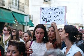 Demonstration In Support Of The Palestinian People - Lisbon