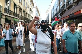 Demonstration In Support Of The Palestinian People - Lisbon