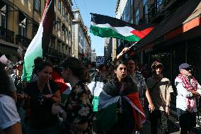 Demonstration In Support Of The Palestinian People - Lisbon