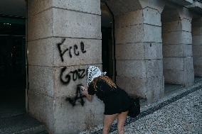 Demonstration In Support Of The Palestinian People - Lisbon