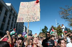 Demonstration In Support Of The Palestinian People - Lisbon