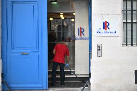 Atmosphere Outside Les Republicains Headquarters - Paris