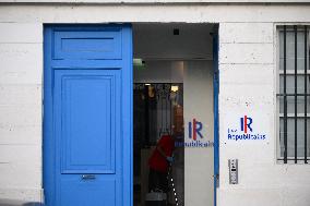 Atmosphere Outside Les Republicains Headquarters - Paris