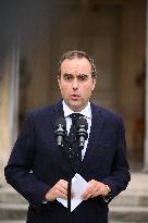 Statement by French Outgoing Prime Minister Sebastien Lecornu After Resignation - Paris
