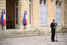 Statement by French Outgoing Prime Minister Sebastien Lecornu After Resignation - Paris