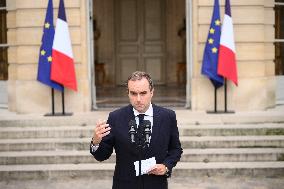 Statement by French Outgoing Prime Minister Sebastien Lecornu After Resignation - Paris