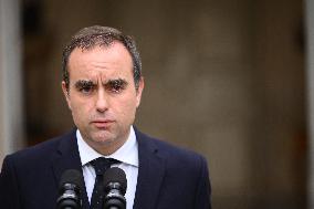 Statement by French Outgoing Prime Minister Sebastien Lecornu After Resignation - Paris