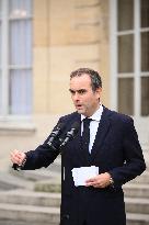 Statement by French Outgoing Prime Minister Sebastien Lecornu After Resignation - Paris