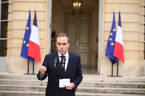 Statement by French Outgoing Prime Minister Sebastien Lecornu After Resignation - Paris