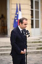 Statement by French Outgoing Prime Minister Sebastien Lecornu After Resignation - Paris