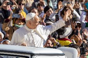 Pope Leo XIV At The Jubilee Audience of the Missionary World and Migrants - Vatican