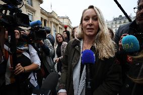 Marion Marechal Speaks To Media - Paris